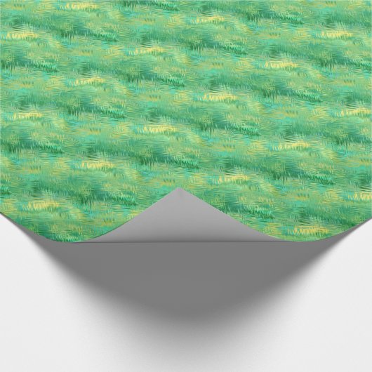Emerald Green Glassy Texture Geschenkpapier (Ecke)