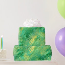 Emerald Green Glassy Texture Geschenkpapier
