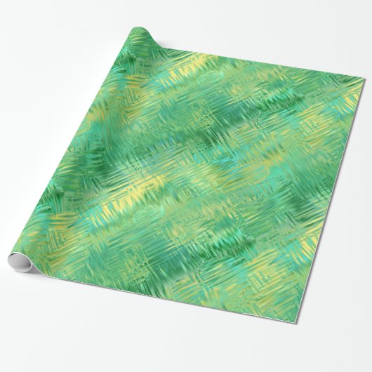 Emerald Green Glassy Texture Geschenkpapier (Ungerollt)