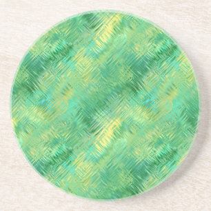 Emerald Green Glassy Texture Getränkeuntersetzer