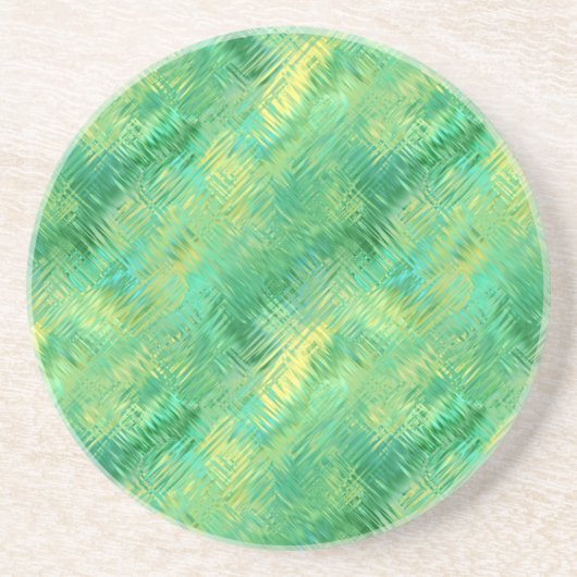 Emerald Green Glassy Texture Getränkeuntersetzer (Vorne)