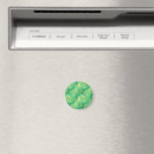 Emerald Green Glassy Texture Magnet (In Situ (Geschirrspüler))