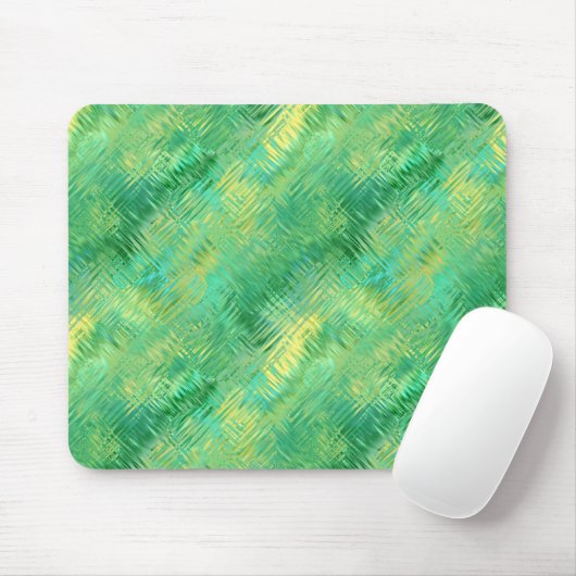 Emerald Green Glassy Texture Mousepad (Mit Mouse)