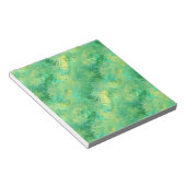 Emerald Green Glassy Texture Notizblock (angewinkelt)