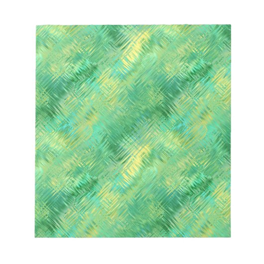 Emerald Green Glassy Texture Notizblock (Vorderseite)