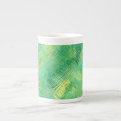 Emerald Green Glassy Texture Porzellantasse (Vorderseite)