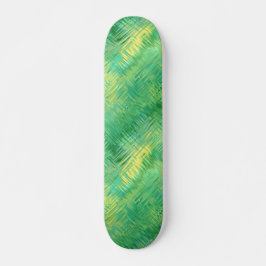 Emerald Green Glassy Texture Skateboard