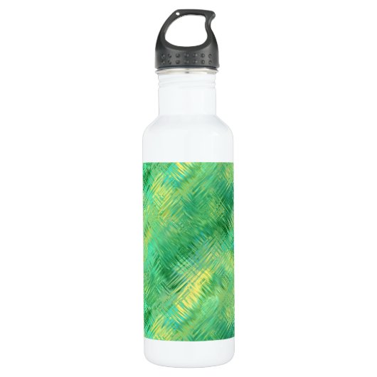 Emerald Green Glassy Texture Trinkflasche (Vorderseite)