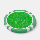 Emerald Green Glitter Effect Sparkle Pokerchips (Einzeln)
