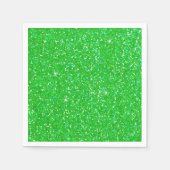 Emerald Green Glitter Effect Sparkle Serviette (Vorderseite)