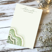 Emerald Green Glitzer Agate Geode Luxe Business Post-it Klebezettel