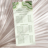 Emerald Green Glitzer Agate Geode Luxe Chic Werbekarte