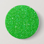 Emerald Green Glitzer Effect Button (Vorderseite)