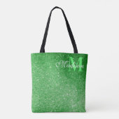 Emerald Green Glitzer Glitz & Glam Tasche (Rückseite)