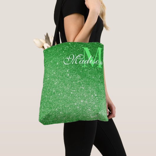 Emerald Green Glitzer Glitz & Glam Tasche (Von Nahem)