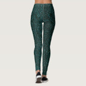 Emerald Green Glitzer Leggings (Rückseite)