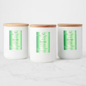 Emerald Green Glitzer Product Labels Monogram Logo Lebensmitteletikett (Flaschen)