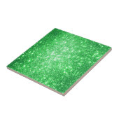 Emerald Green Glitzer Sparkle Keramik Tile Fliese (Seite)