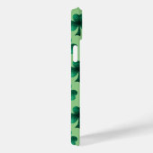 Emerald Green Glitzern Kleeblatt Custom Monogram Case-Mate iPhone Hülle (Rückseite / Rechts)