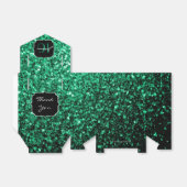 Emerald Green Glitzern Sweet 16 Gefälligkeitsbox Geschenkschachtel (Ungefaltet)