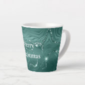 Emerald Green Glitzy Marble Milchtasse (Rechte Ecke)