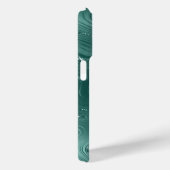 Emerald Green Glitzy Marble Personalisiert Case-Mate iPhone Hülle (Rückseite / Rechts)