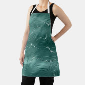 Emerald Green Glitzy Marble Schürze (InSitu)
