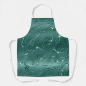 Emerald Green Glitzy Marble Schürze (Vorderseite)