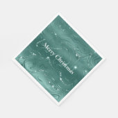 Emerald Green Glitzy Marble Serviette (Ecke)