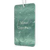 Emerald Green Glitzy Marble Weihnachten Autolufterfrischer (Links)
