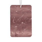 Emerald Green Glitzy Marble Weihnachten Autolufterfrischer (Rückseite)