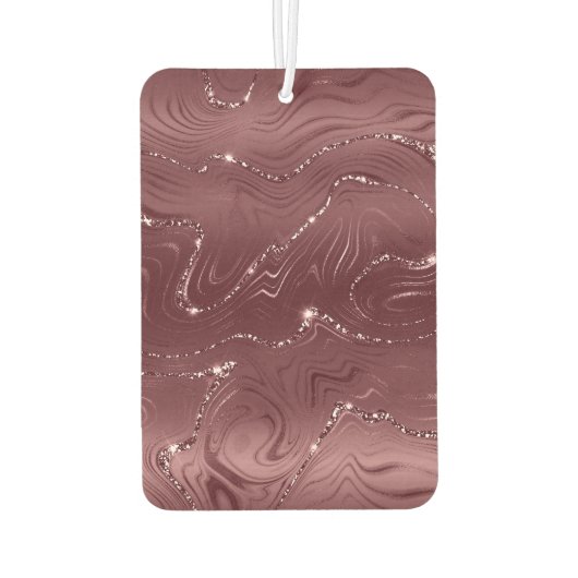 Emerald Green Glitzy Marble Weihnachten Autolufterfrischer (Rückseite)