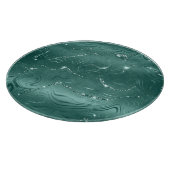 Emerald Green Glitzy Marble Weihnachten Schneidebrett (Ecke)