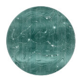 Emerald Green Glitzy Marble Weihnachten Schneidebrett (Vorderseite)