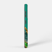 Emerald Green & Gold Agate Geode Monogram Samsung Galaxy Hülle (Rechte Seite)