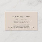 Emerald Green Gold Agate Ivory Luxury Visitenkarte (Rückseite)