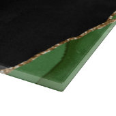 Emerald Green Gold Agate Marble Schneidebrett (Ecke)