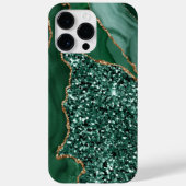 EMERALD GREEN & GOLD AGATE PATTERN Case-Mate iPhone HÜLLE (Rückseite)