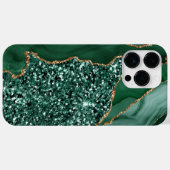 EMERALD GREEN & GOLD AGATE PATTERN Case-Mate iPhone HÜLLE (Rückseite (Horizontal))