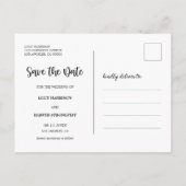 Emerald Green & Gold Agate Wedding Speichern Sie d Ankündigungspostkarte (Rückseite)