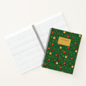 Emerald Green & Gold Christmas Hardcover Journal Notizblock (Innenseite)