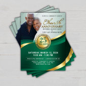 Emerald Green & Gold Church Anniversary Flyer