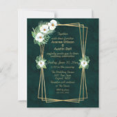 Emerald Green Gold Frame Floral (Vorderseite)
