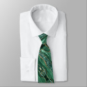 Emerald Green Gold Glitter Neck Tie Krawatte (Gebunden)