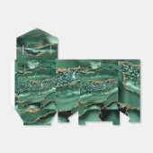 Emerald Green Gold Glitzer Individuelle Name Gesch Geschenkschachtel (Ungefaltet)