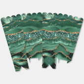 Emerald Green Gold Glitzer Individuelle Name Popco Geschenkschachtel (Ungeklappt)