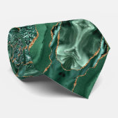 Emerald Green Gold Glitzer Neck Tie Krawatte (Gerollt)