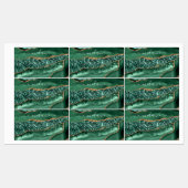 Emerald Green Gold Glitzer Sticker Individuelle Na (Blatt)