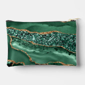 Emerald Green Gold - Ihr Name Zubehörtasche (Rückseite)