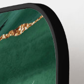 Emerald Green Gold Individuelle Name Pickleball Pa Pickleball Schläger (Linke Seite)